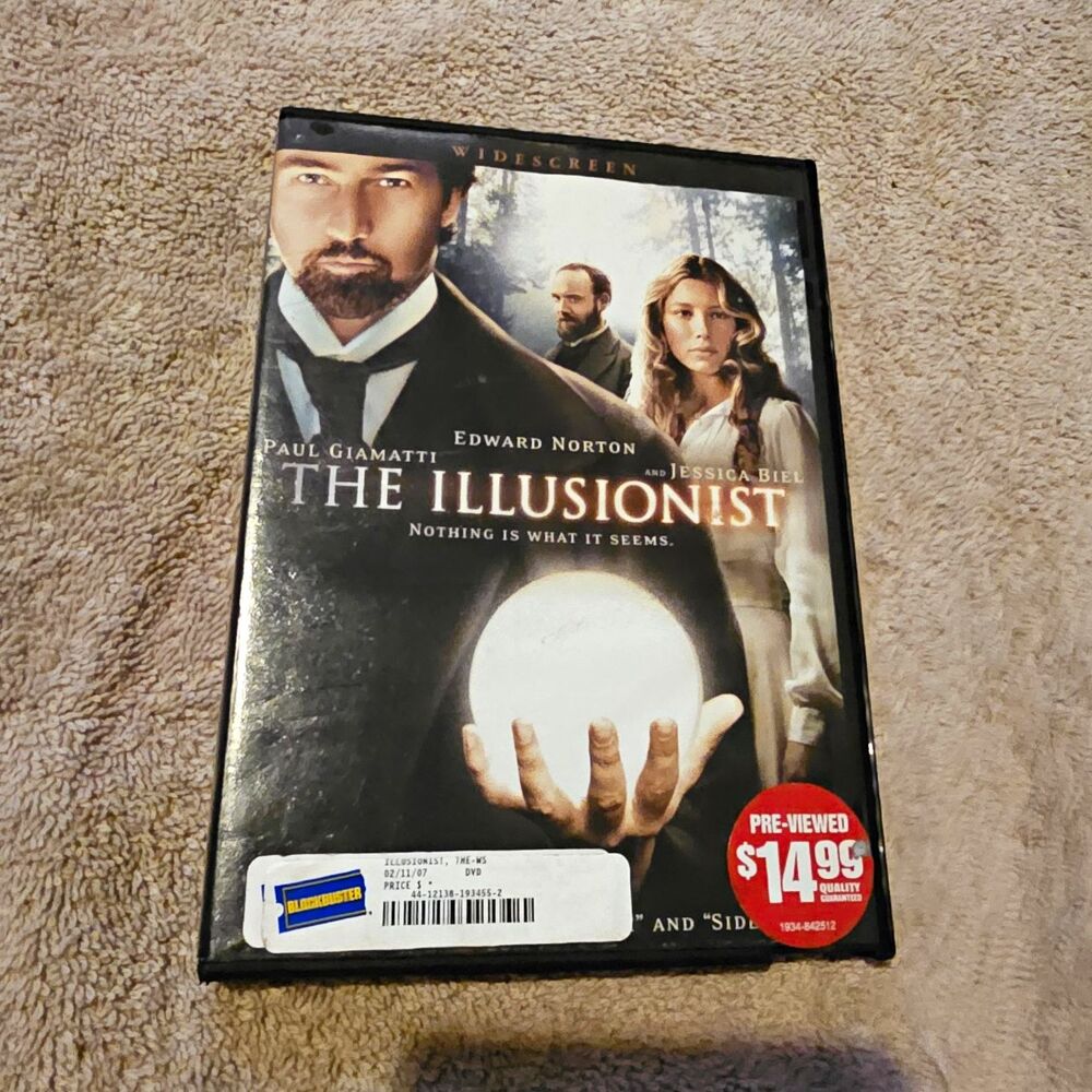 The Illusionist (DVD, Widescreen Edition) Edward Norton Jessica Biel Neil Burger